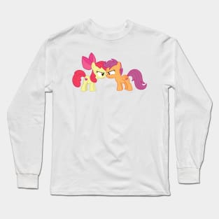 Apple Bloom vs Scootaloo Long Sleeve T-Shirt